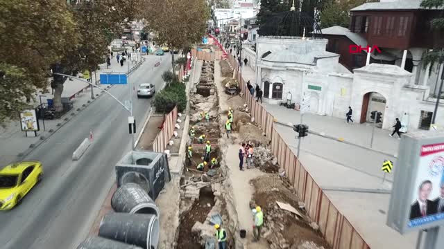 İstanbul Üsküdar’da İSKİ Kazısı Sırasında Tarihi Kalıntılara Rastlandı