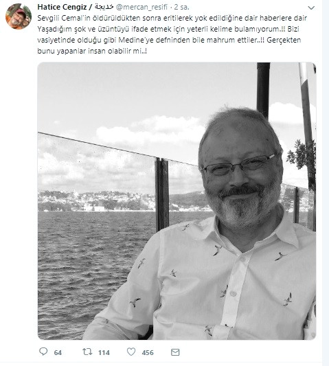 Kaşıkçı’nın Nişanlısı: Vasiyeti Medine’ye Defin Edilmekti.