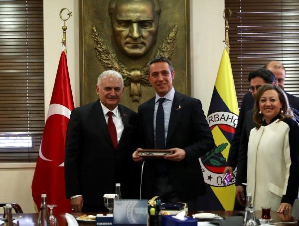 Binali Yıldırım, Fenerbahçe Başkanı Ali Koç’u Ziyaret Etti