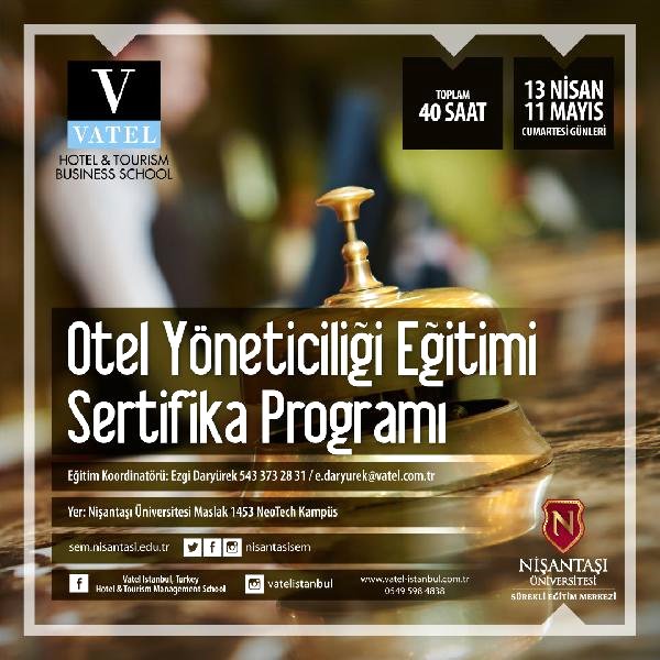 Otel Yöneticiliği Sertifika Programı’ Başlıyor