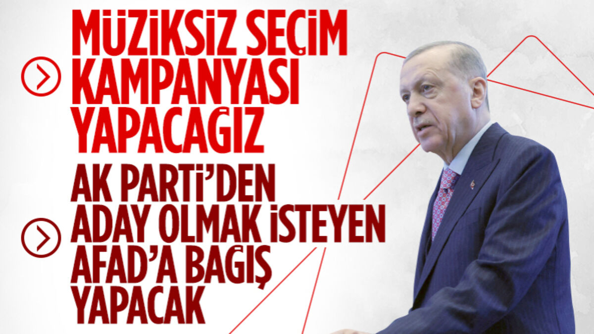 Cumhurbaşkanı Erdoğan AK Parti’ye adaylık başvurusunun şartını açıkladı