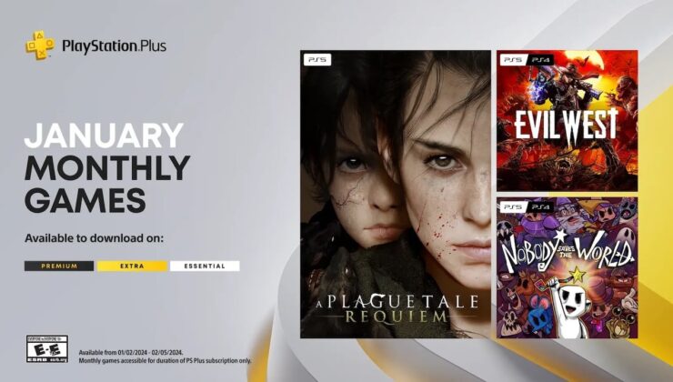 PS Plus Essential Ocak 2024 Oyunları Duyuruldu